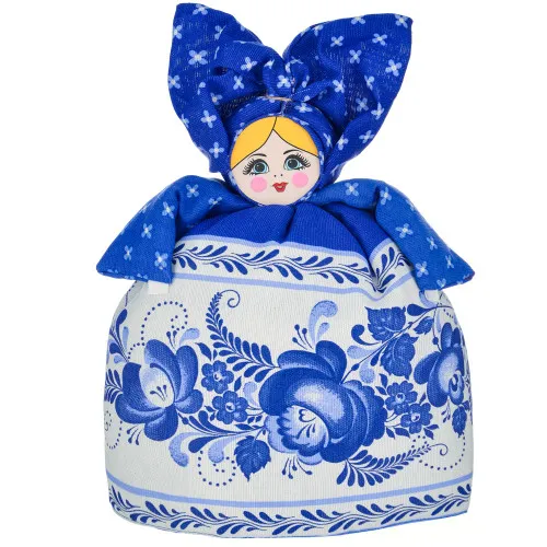 Грелка на заварочный чайник «Барыня средняя синяя» Грелка на заварочный чайник «Барыня средняя синяя»