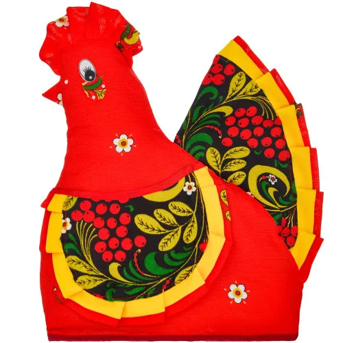 Грелка на заварочный чайник «Курочка с жёлтым кантом, хохлома» Грелка на заварочный чайник «Курочка с жёлтым кантом, хохлома»