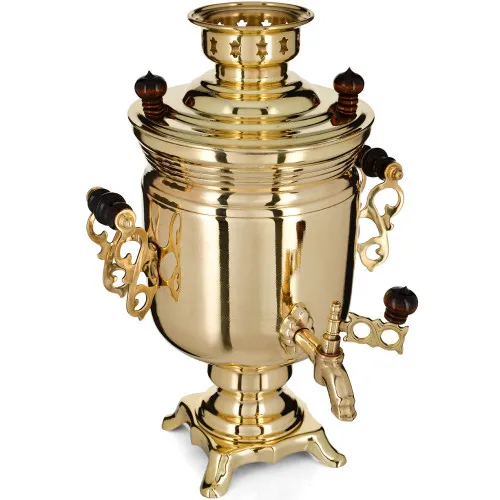 Самовар электрический 3 литра формы «Банка», золотой, категория «Стандарт» Самовар электрический 3 литра формы «Банка», золотой, категория «Стандарт»