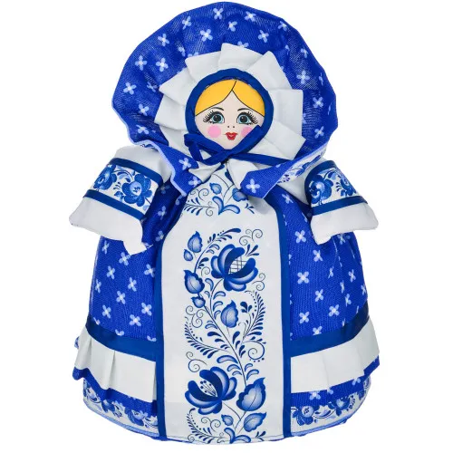 Грелка на заварочный чайник «Барыня большая, Гжель» Грелка на заварочный чайник «Барыня большая, Гжель»