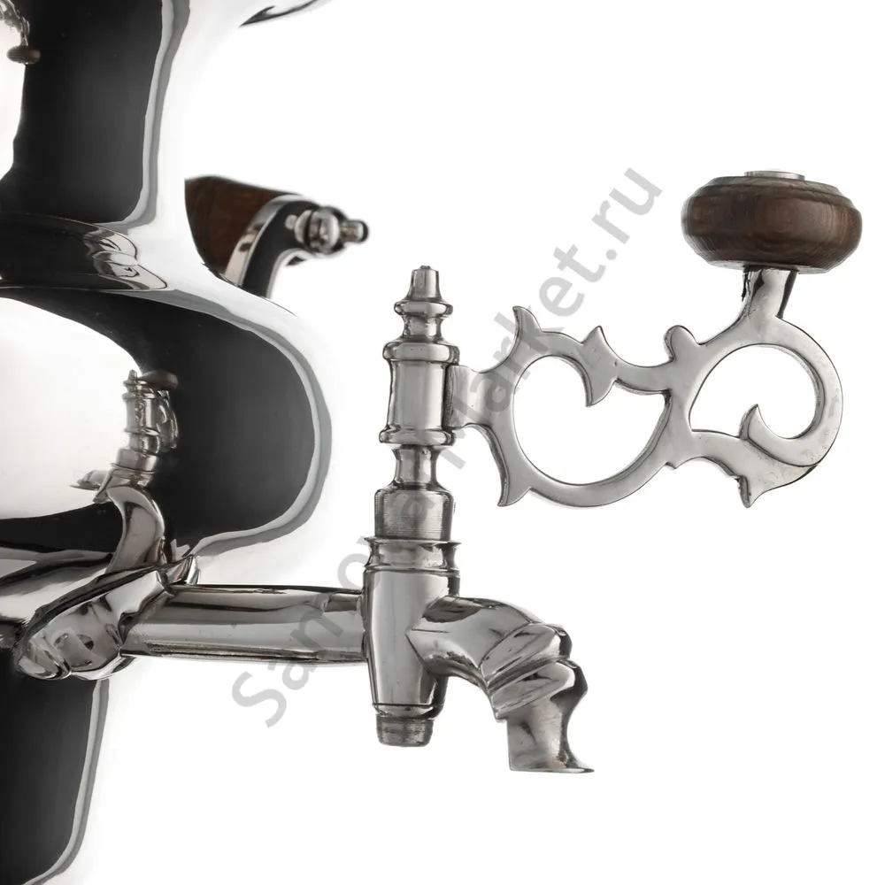 Самовар антикварный комбинированный 5 литров формы «Репка» Соловьёва, набор «Толстовский» Самовар антикварный комбинированный 5 литров формы «Репка» Соловьёва, набор «Толстовский»