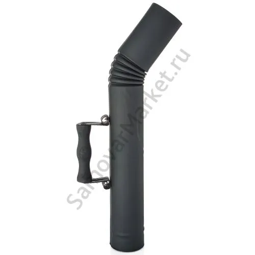 Труба для самовара патинированная диаметром 65 мм с деревянной ручкой, «Графит» 