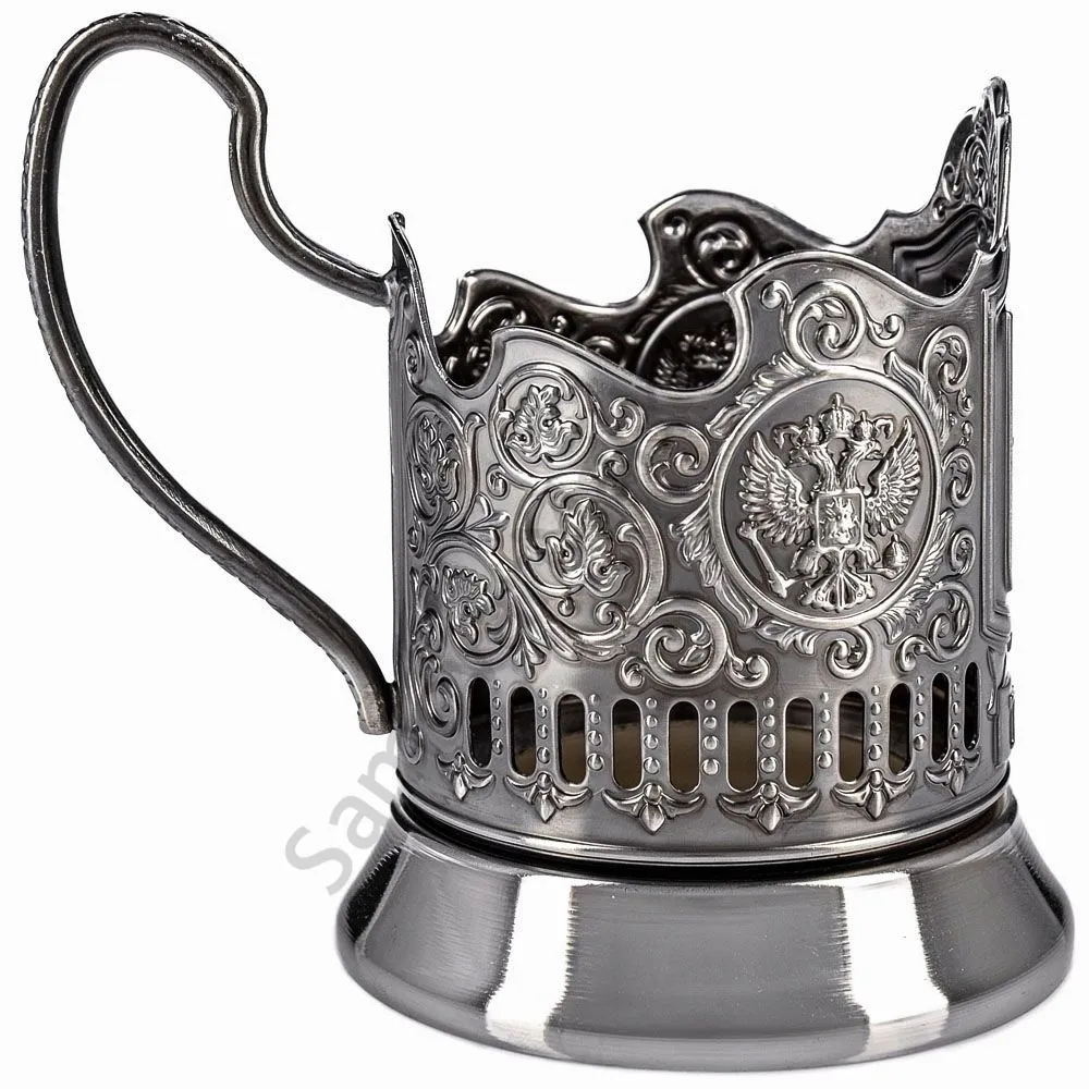 Подстаканник никелированный с чернью «Тула» Подстаканник никелированный с чернью «Тула»