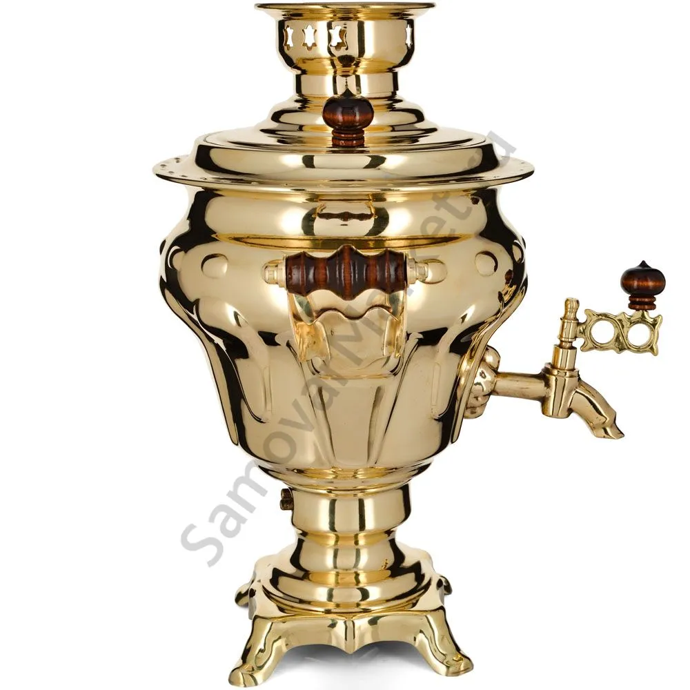 Самовар электрический 2,5 литра формы «Груша», золотой, категория «Стандарт» Самовар электрический 2,5 литра формы «Груша», золотой, категория «Стандарт»