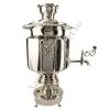Самовар антикварный жаровой на спирте 8 литров формы «Фонарь» Б.Г. Тейле, серебристый