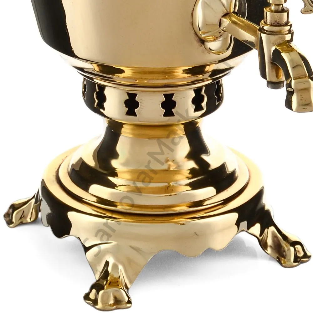 Самовар на дровах 7 литров формы «Рюмка», золотой, категория «Дачный» Самовар на дровах 7 литров формы «Рюмка», золотой, категория «Дачный»