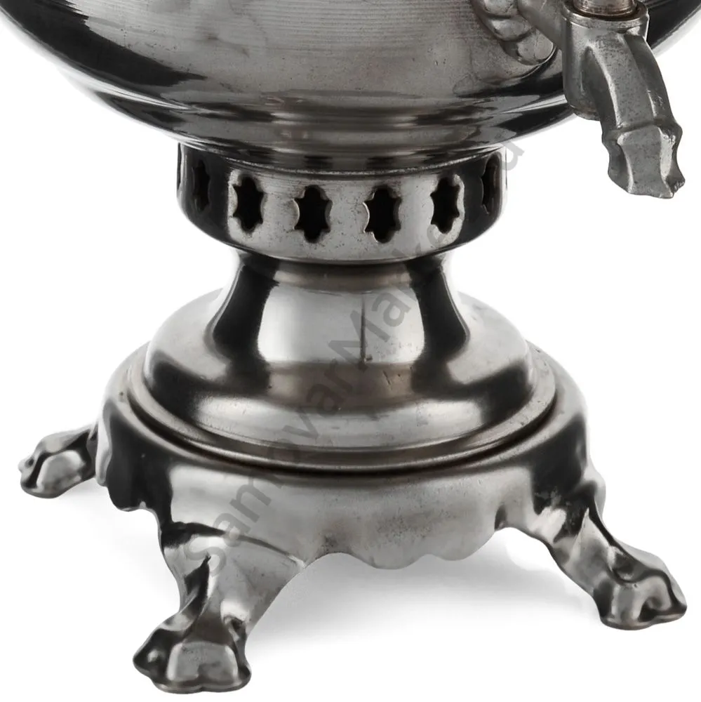 Самовар на дровах 5 литров формы «Банка с листьями», категория «Дачный» Самовар на дровах 5 литров формы «Банка с листьями», категория «Дачный»