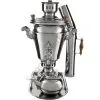 Самовар на дровах из нержавейки 5 литров формы «Рюмка» в наборе из 4 предметов ( труба в подарок)