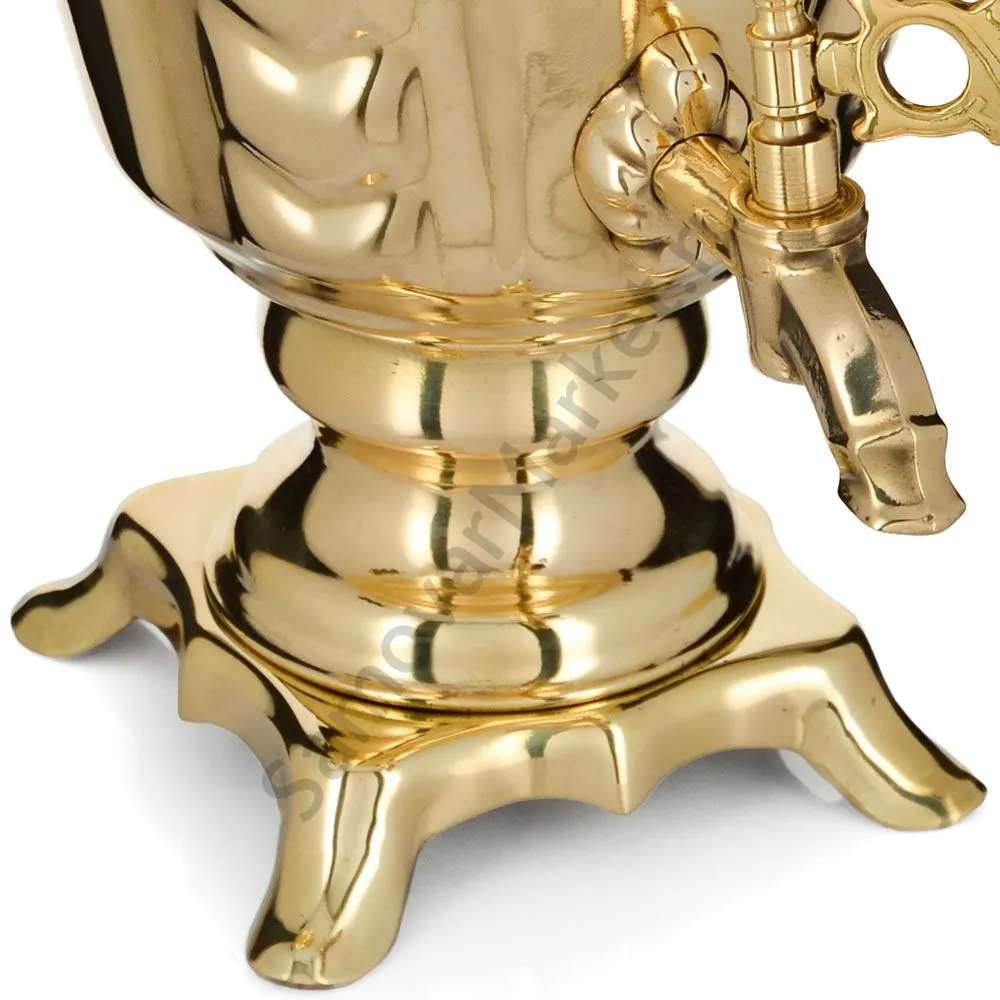 Самовар электрический 3,5 литра формы «Груша», золотой, категория «Стандарт» Самовар электрический 3,5 литра формы «Груша», золотой, категория «Стандарт»