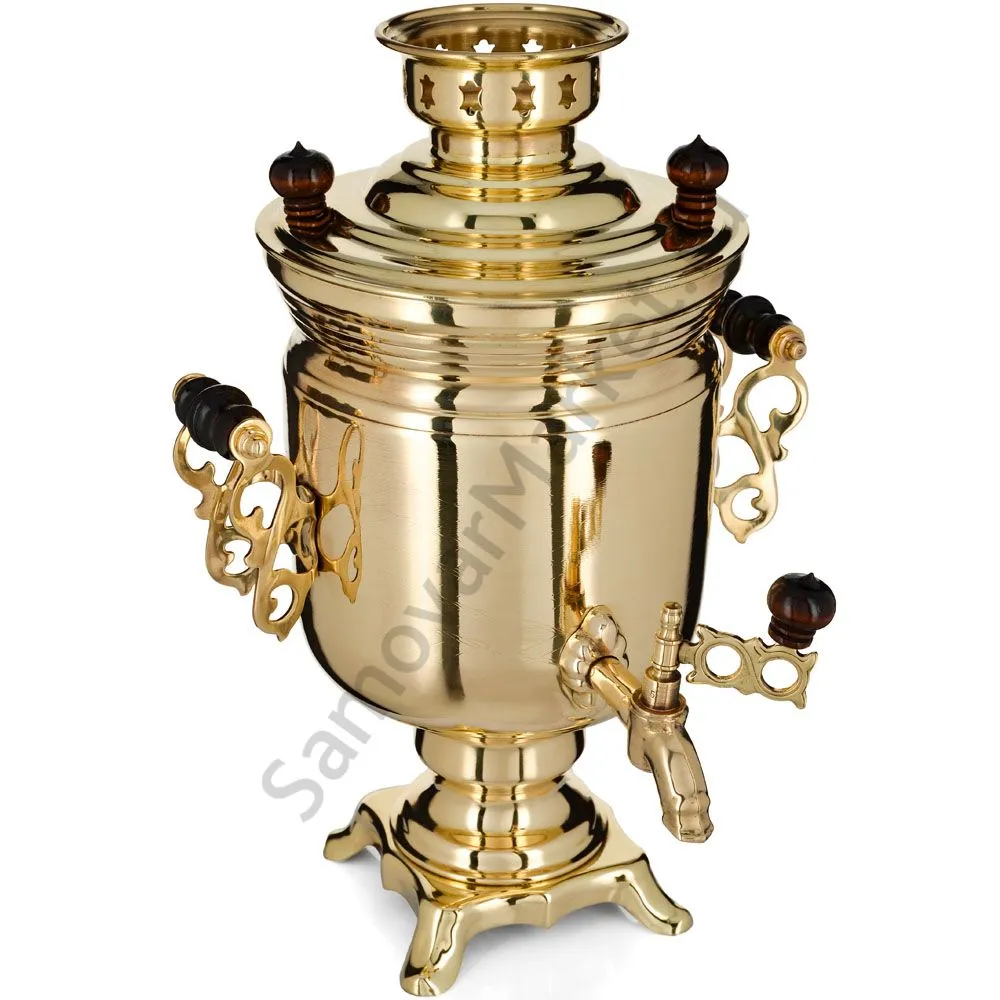 Самовар электрический 3 литра формы «Банка», золотой, категория «Стандарт» Самовар электрический 3 литра формы «Банка», золотой, категория «Стандарт»