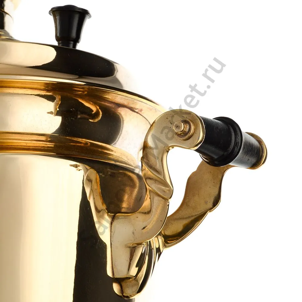 Самовар на дровах 7 литров формы «Рюмка», золотой, категория «Дачный» Самовар на дровах 7 литров формы «Рюмка», золотой, категория «Дачный»