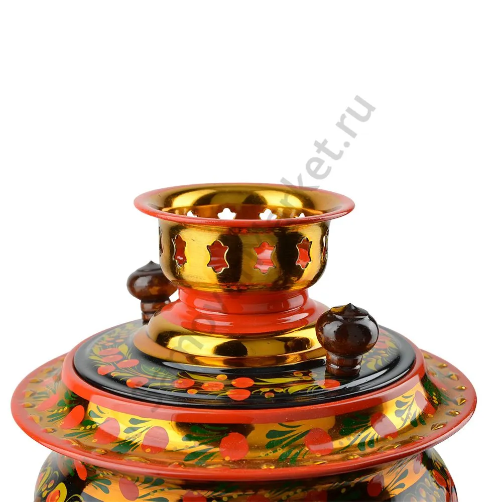 Самовар электрический 3 литра с художественной росписью «Рябина в зелени» формы «Жёлудь» Самовар электрический 3 литра с художественной росписью «Рябина в зелени» формы «Жёлудь»