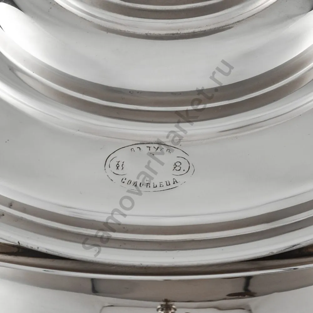 Самовар антикварный комбинированный 5 литров формы «Репка» Соловьёва, набор «Толстовский» Самовар антикварный комбинированный 5 литров формы «Репка» Соловьёва, набор «Толстовский»