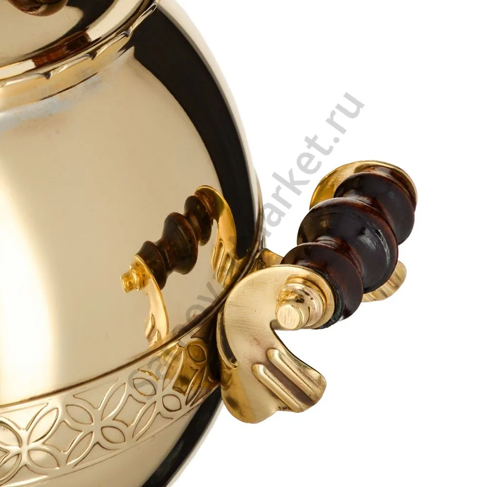 Самовар электрический 3 литра формы «Шар», золотой, категория «Стандарт» Самовар электрический 3 литра формы «Шар», золотой, категория «Стандарт»