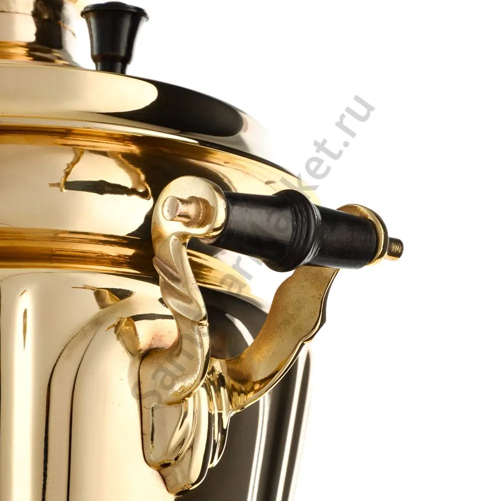 Самовар на дровах 7 литров формы «Рюмка гранная», золотой, категория «Дачный» Самовар на дровах 7 литров формы «Рюмка гранная», золотой, категория «Дачный»