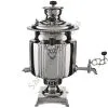 Самовар антикварный комбинированный 5,5 литров формы «Фонарь» Бр. Шемариных, с трубой, серебристый Самовар антикварный комбинированный 5,5 литров формы «Фонарь» Бр. Шемариных, с трубой, серебристый