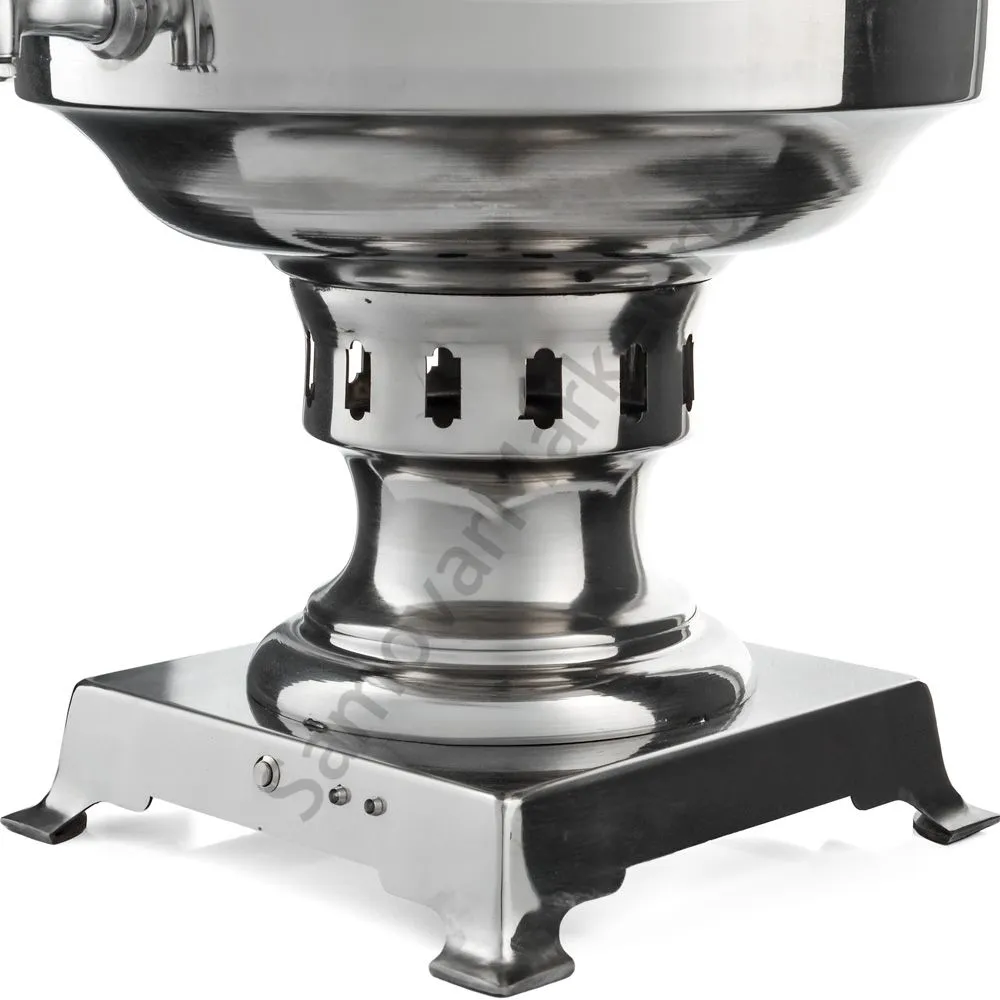 Буфетный самовар электрический с автоотключением 45 литров формы «Банка», нержавеющая сталь Буфетный самовар электрический с автоотключением 45 литров формы «Банка», нержавеющая сталь