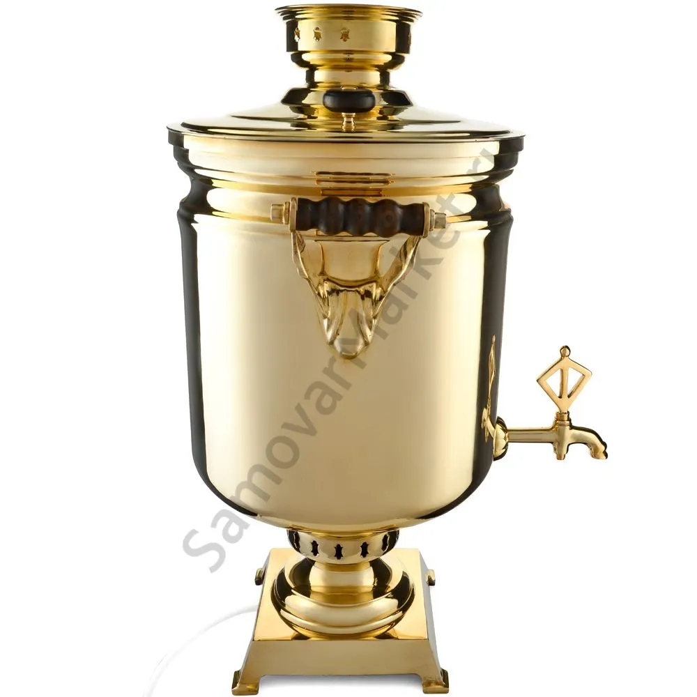 Самовар буфетный электрический 45 литров, золотой Самовар буфетный электрический 45 литров, золотой
