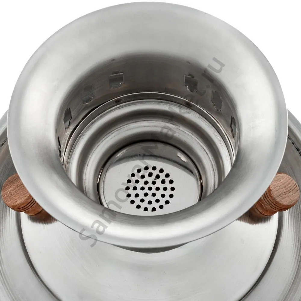 Буфетный самовар электрический с автоотключением 45 литров формы «Банка», нержавеющая сталь Буфетный самовар электрический с автоотключением 45 литров формы «Банка», нержавеющая сталь