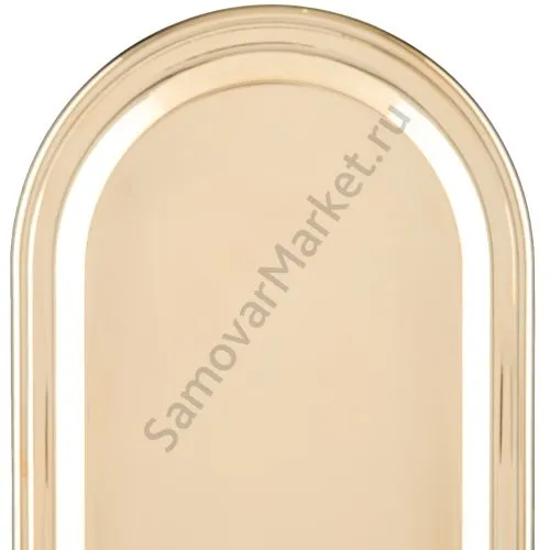 Поднос для самовара формы «Пуля», завод «Штамп», золотой 
