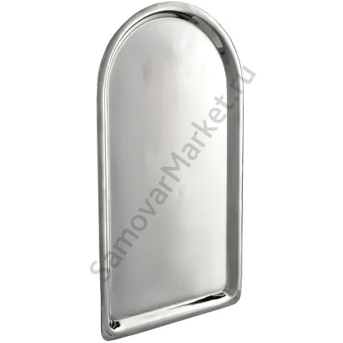 Поднос для самовара антикварный формы «Пуля»,товарищество Кольчугино, мельхиор