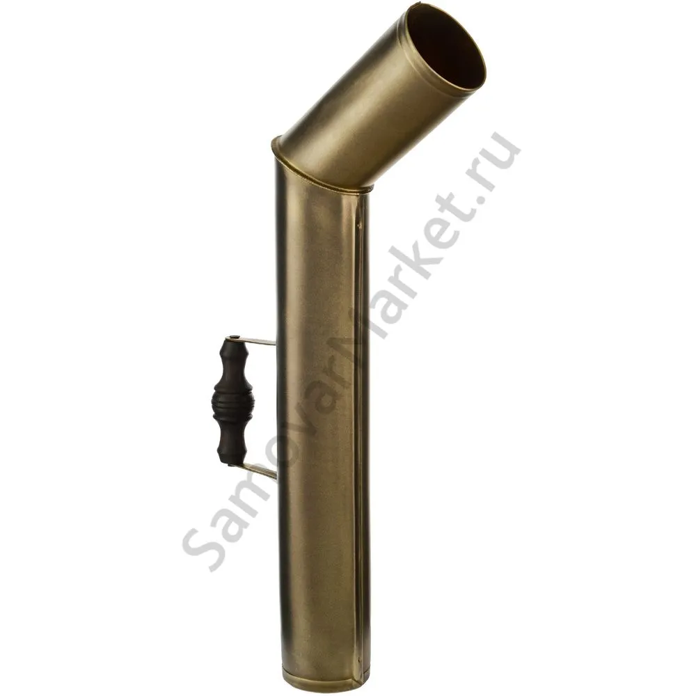 Самовар антикварный на дровах 3,5 литра формы «Рюмка» ТулМетПром, с трубой, травление по латуни Самовар антикварный на дровах 3,5 литра формы «Рюмка» ТулМетПром, с трубой, травление по латуни