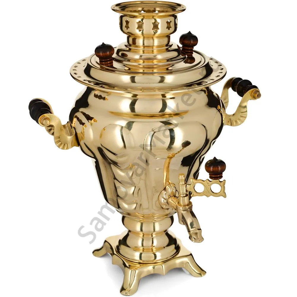 Самовар электрический 3,5 литра формы «Груша», золотой, категория «Стандарт» Самовар электрический 3,5 литра формы «Груша», золотой, категория «Стандарт»