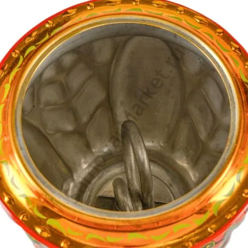 Самовар электрический 3 л с автоотключением, худ. росп. «Хохлома с ягодами в зелени» формы «Жёлудь»