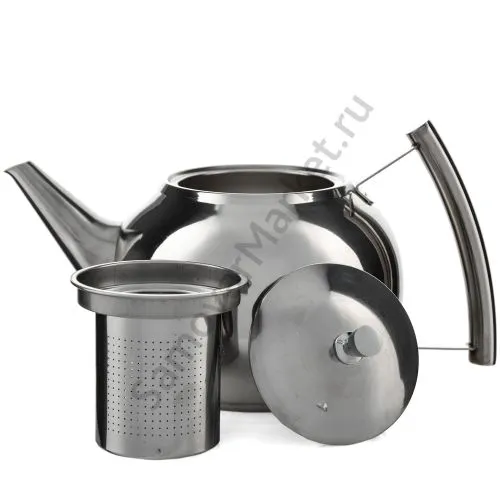 Чайник заварочный 1,2 литра круглый, нержавейка