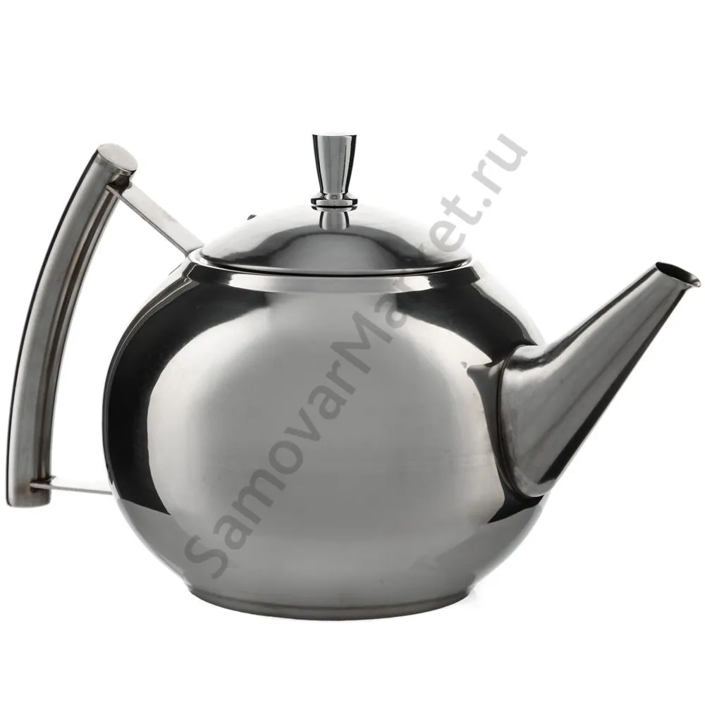 Чайник заварочный 1,2 литра круглый, нержавейка Чайник заварочный 1,2 литра круглый, нержавейка