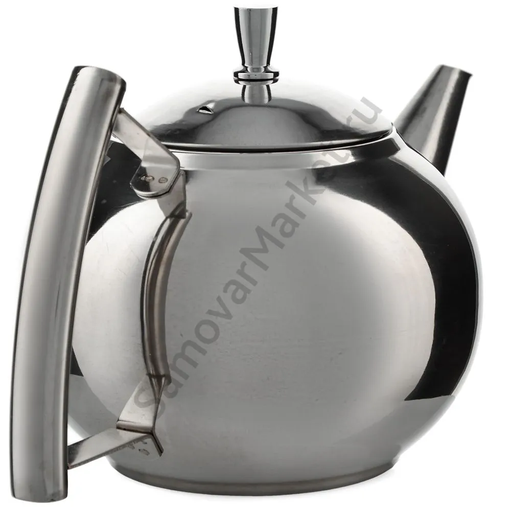Чайник заварочный 1,2 литра круглый, нержавейка Чайник заварочный 1,2 литра круглый, нержавейка