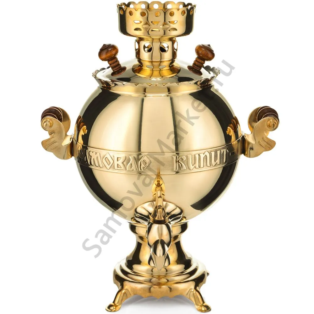 Самовар электрический 3 литра «Золотой петушок», золотой Самовар электрический 3 литра «Золотой петушок», золотой