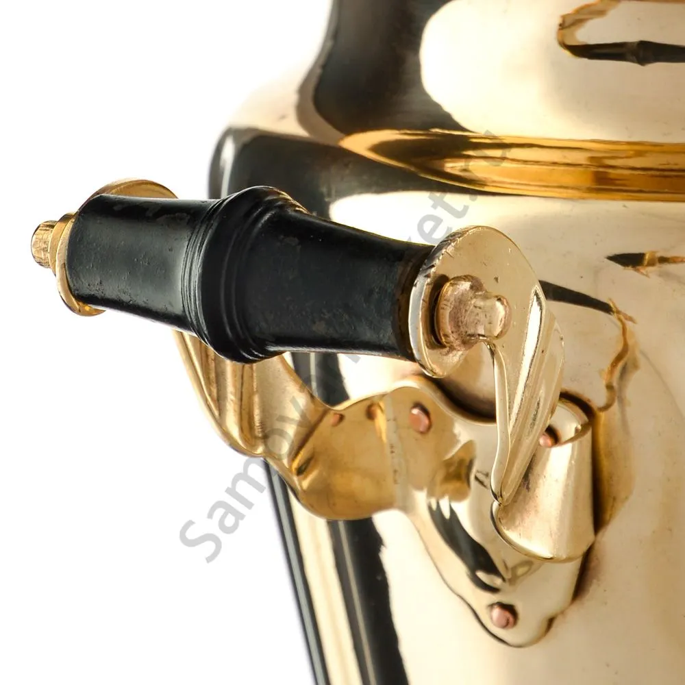 Самовар на дровах 5 литров формы «Рюмка гранная», золотой, категория «Дачный» Самовар на дровах 5 литров формы «Рюмка гранная», золотой, категория «Дачный»