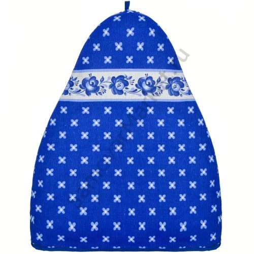 Грелка на заварочный чайник «Матрёшка с аппликацией Гжель»