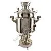 Самовар антикварный жаровой на спирте 8 литров формы «Фонарь» Б.Г. Тейле, серебристый