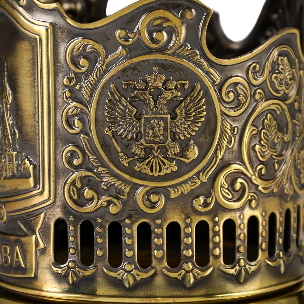 Подстаканник латунный «Храм Василия Блаженного» Подстаканник латунный «Храм Василия Блаженного»