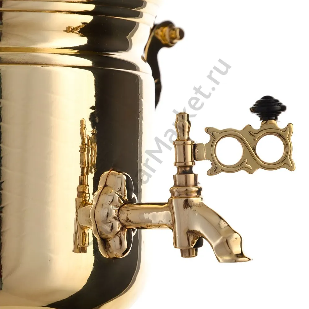 Самовар на дровах 2,8 литра формы «Банка вибронакатка», золотой, категория «Люкс» Самовар на дровах 2,8 литра формы «Банка вибронакатка», золотой, категория «Люкс»