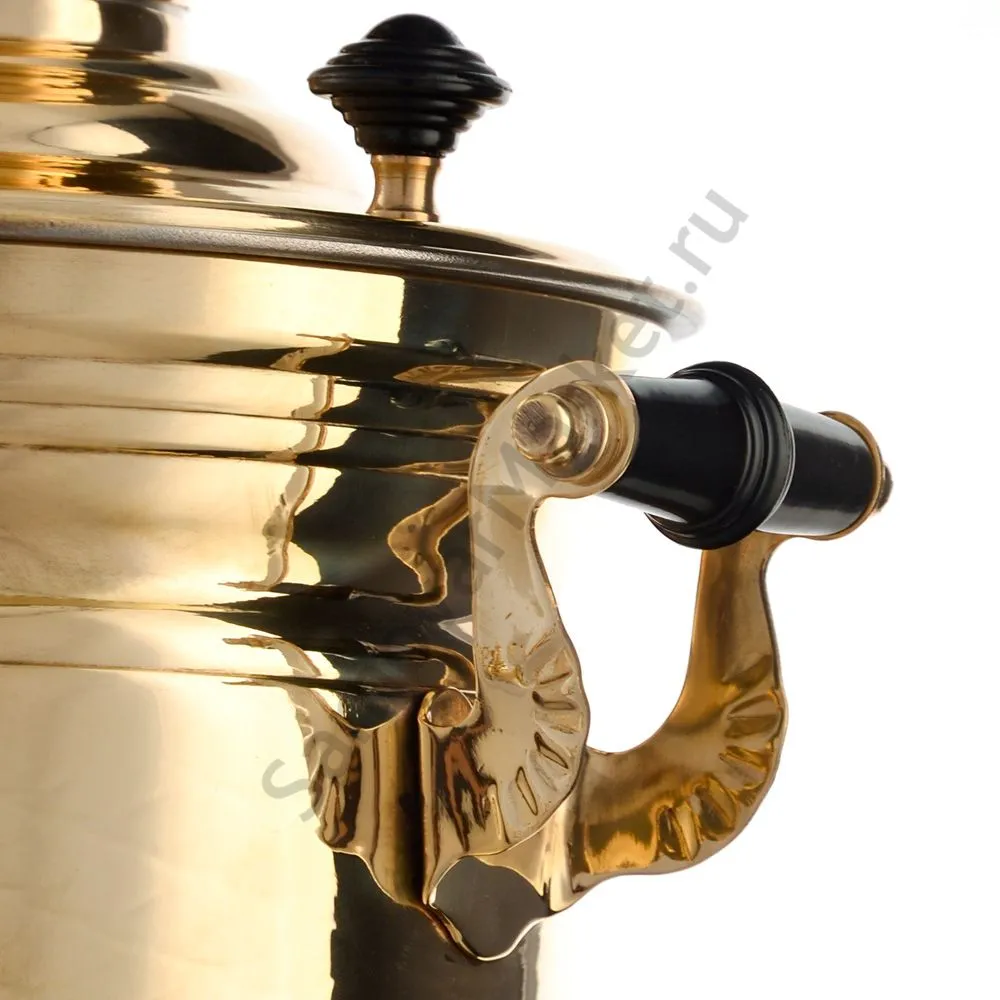 Самовар на дровах 2,8 литра формы «Банка вибронакатка», золотой, категория «Люкс» Самовар на дровах 2,8 литра формы «Банка вибронакатка», золотой, категория «Люкс»