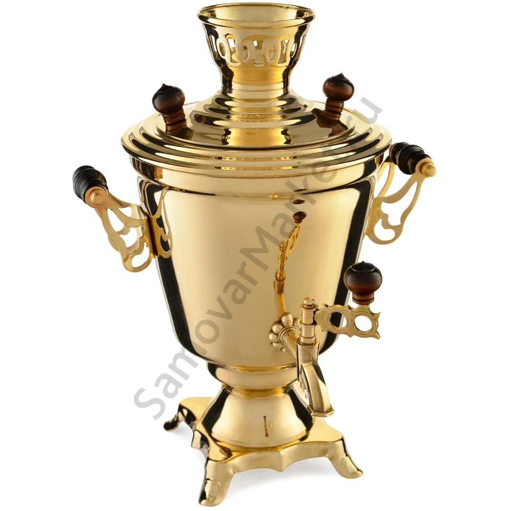 Самовар электрический 3 литра формы «Рюмка гладкая», золотой, категория «Стандарт» Самовар электрический 3 литра формы «Рюмка гладкая», золотой, категория «Стандарт»