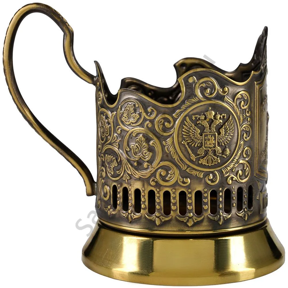 Подстаканник латунный «Храм Василия Блаженного» Подстаканник латунный «Храм Василия Блаженного»