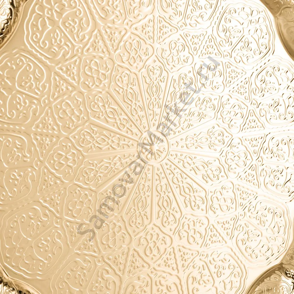 Поднос для самовара круглый, рельефный Поднос для самовара круглый, рельефный