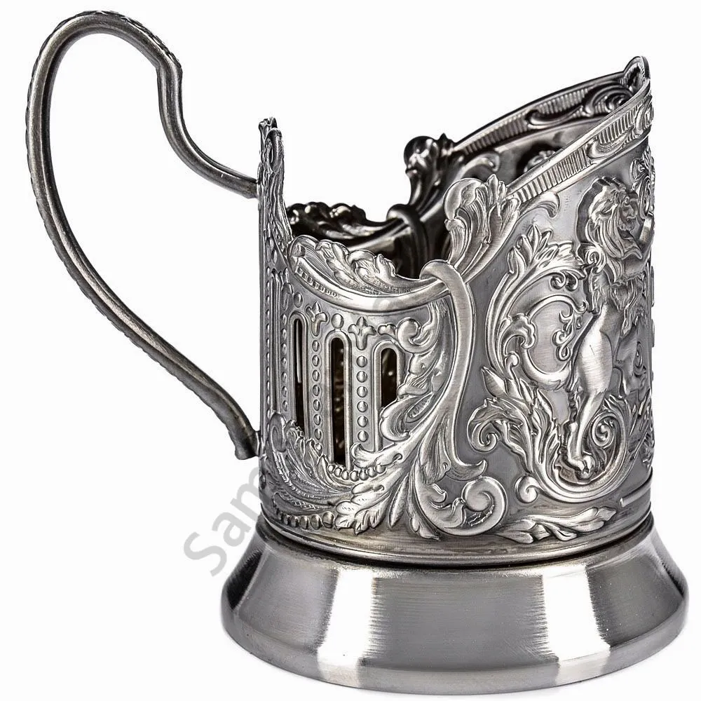 Подстаканник никелированный с чернью «Глава семьи» Подстаканник никелированный с чернью «Глава семьи»