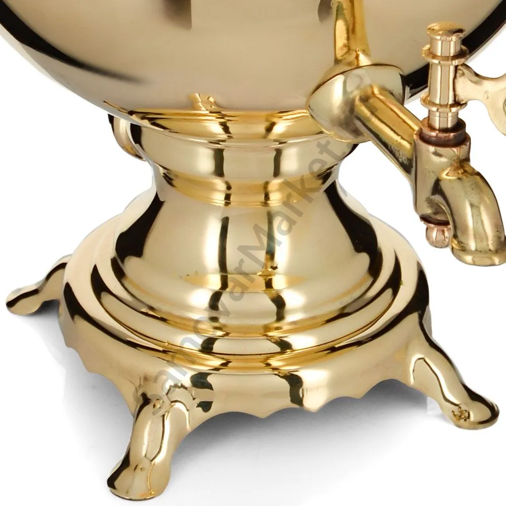 Самовар электрический 3 литра формы «Шар», золотой, категория «Стандарт» Самовар электрический 3 литра формы «Шар», золотой, категория «Стандарт»