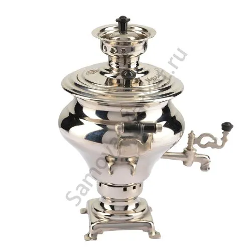 Самовар сувенирный «Ясная поляна», серебристый