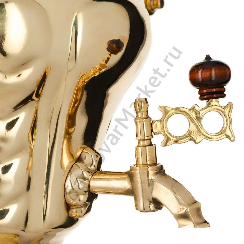 Самовар электрический 3,5 литра формы «Груша», золотой, категория «Стандарт» Самовар электрический 3,5 литра формы «Груша», золотой, категория «Стандарт»