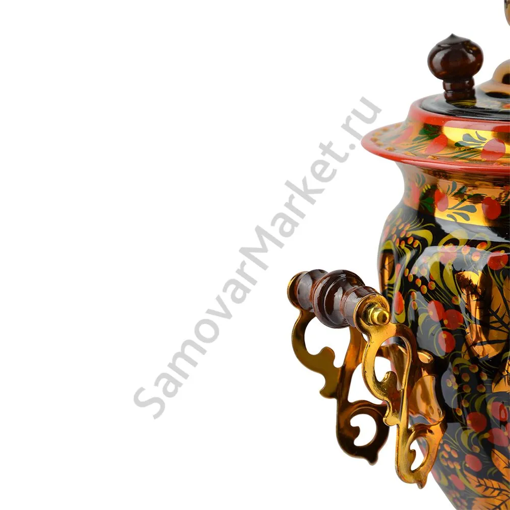 Самовар электрический 3 литра с художественной росписью «Рябина в зелени» формы «Жёлудь» Самовар электрический 3 литра с художественной росписью «Рябина в зелени» формы «Жёлудь»