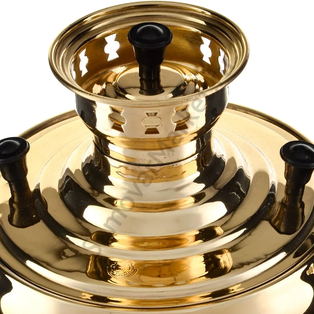 Самовар на дровах 7 литров формы «Рюмка», золотой, категория «Дачный» Самовар на дровах 7 литров формы «Рюмка», золотой, категория «Дачный»