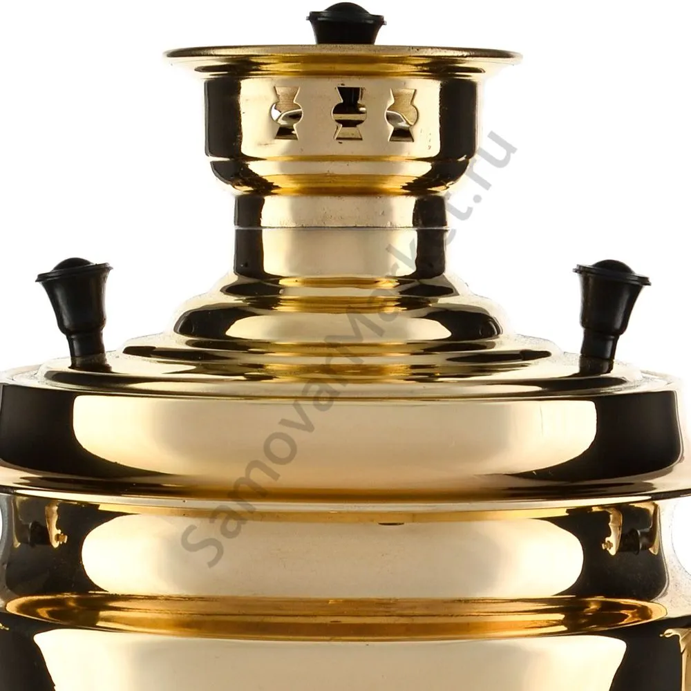 Самовар на дровах 7 литров формы «Рюмка», золотой, категория «Дачный» Самовар на дровах 7 литров формы «Рюмка», золотой, категория «Дачный»