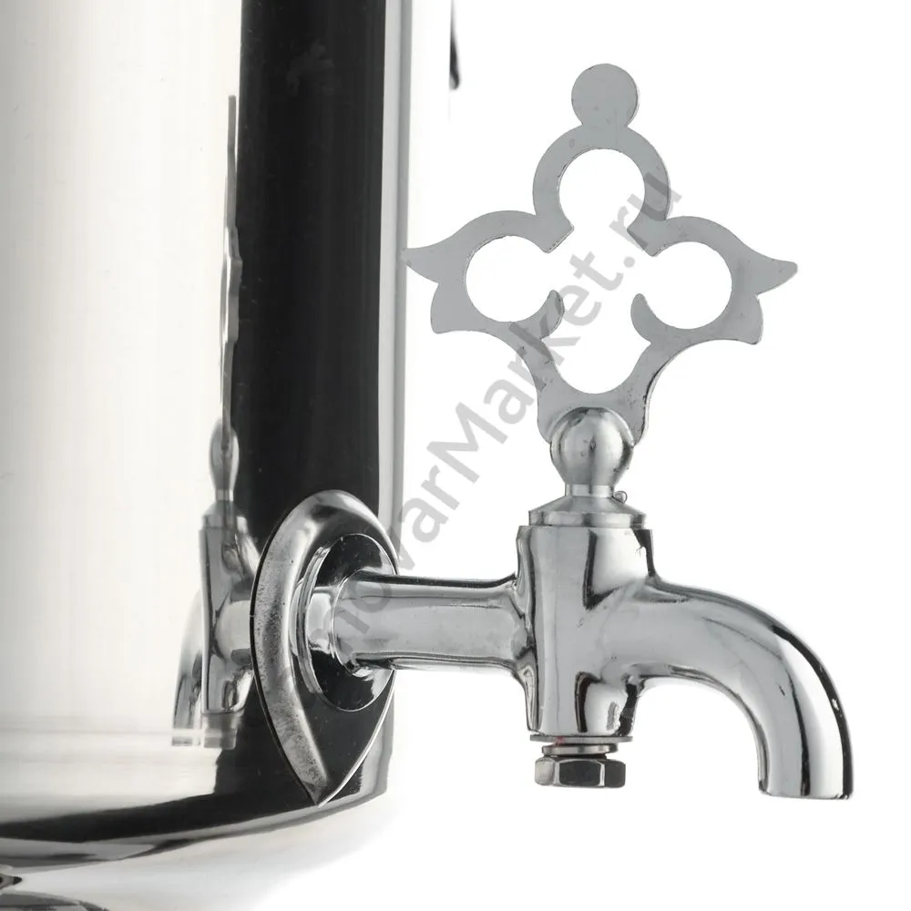 Самовар на дровах 5 литров формы «Банка» нержавеющая сталь, серебристый Самовар на дровах 5 литров формы «Банка» нержавеющая сталь, серебристый