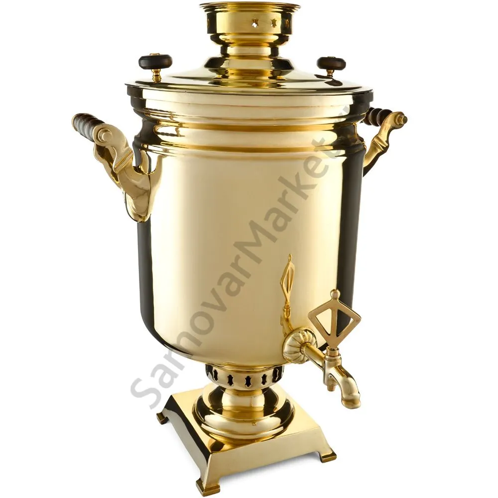 Самовар буфетный электрический 45 литров, золотой Самовар буфетный электрический 45 литров, золотой